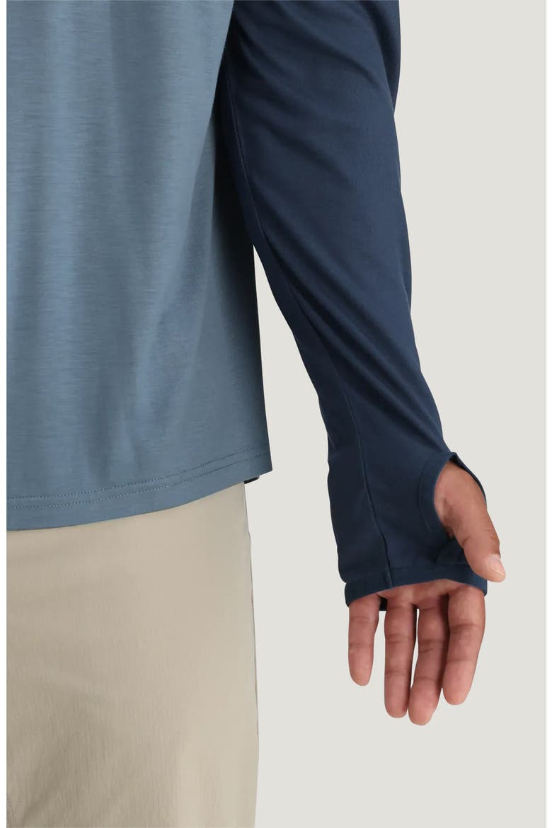 Hybrid Performance Hoodie, Alternate, color, TRUE NAVY / BLUE FOG