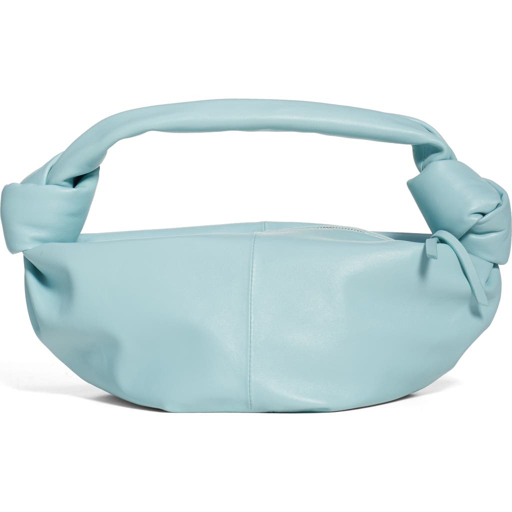 Bottega Veneta Mini Leather Hobo In Blue