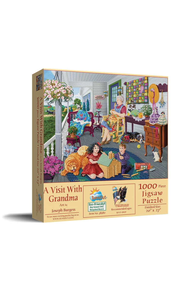 A Visit to Grandma's 1000 piece Jigsaw Puzzle for Adults, Main, color, Multicolor