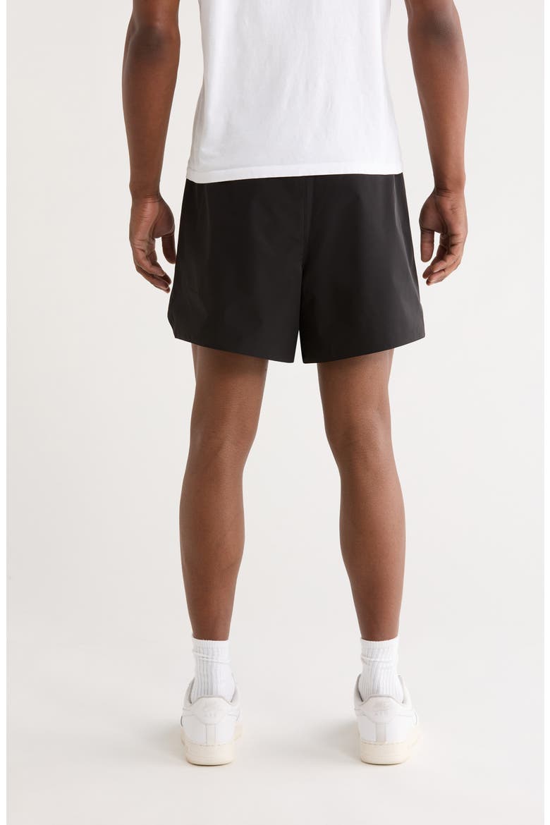Logo Graphic Drawstring Gym Shorts, Alternate, color, VINTAGE BLACK