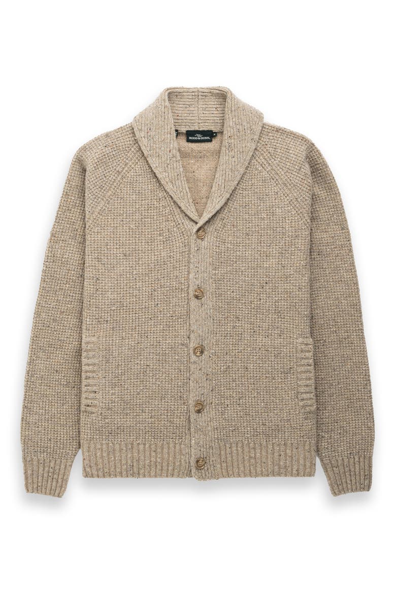 Williamson Merino Wool Blend Shawl Collar Cardigan, Alternate, color, NATURAL