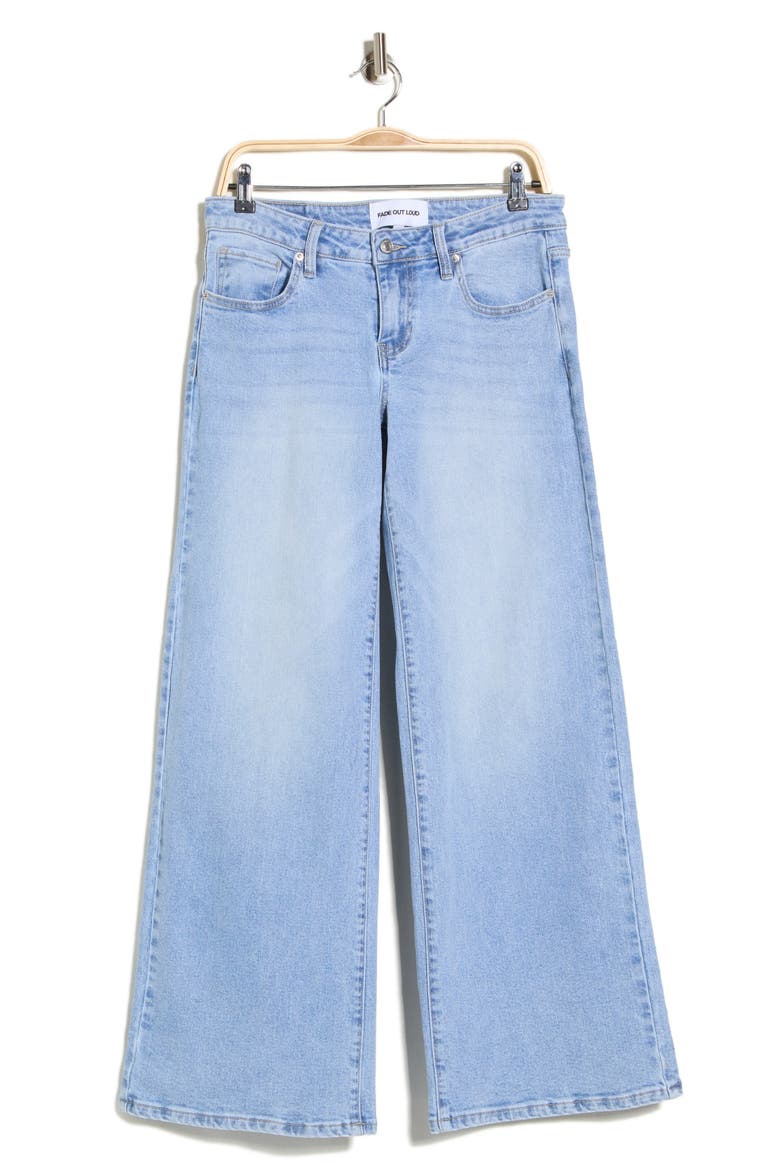 Low Rise Wide Leg Jeans, Alternate, color, LIGHT WASH