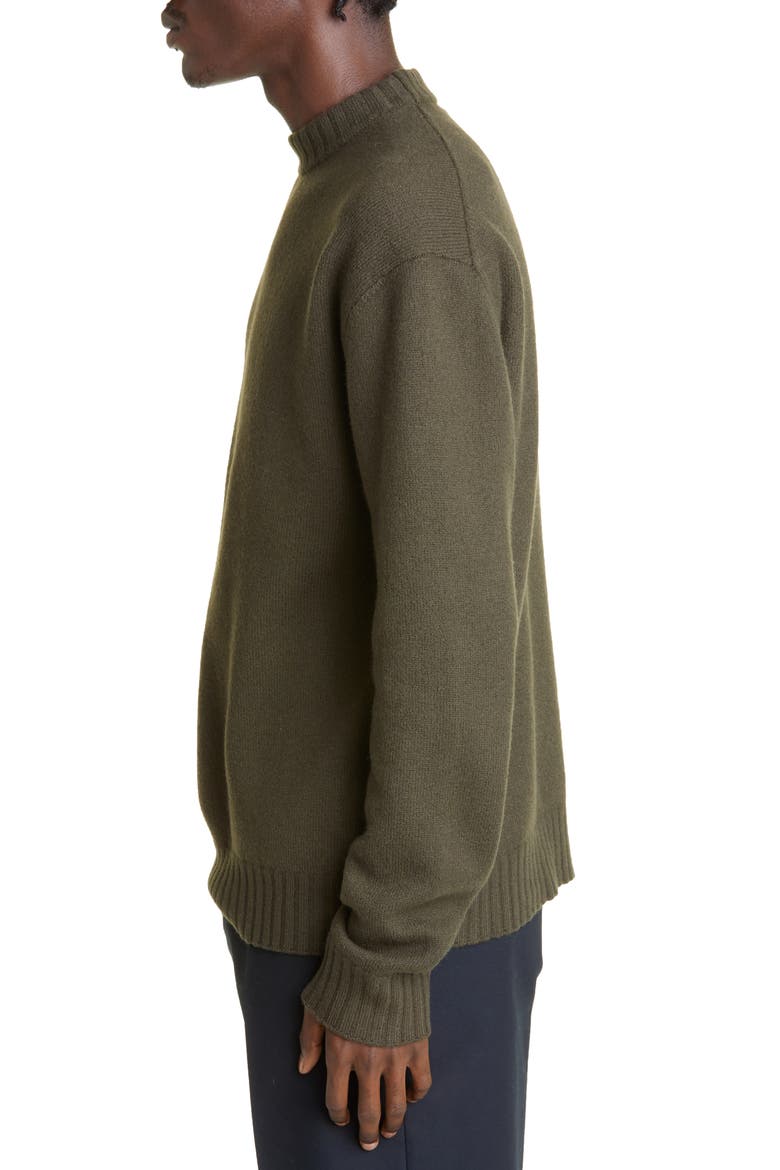 Classic Crewneck Wool Sweater, Alternate, color, MILITARY GREEN