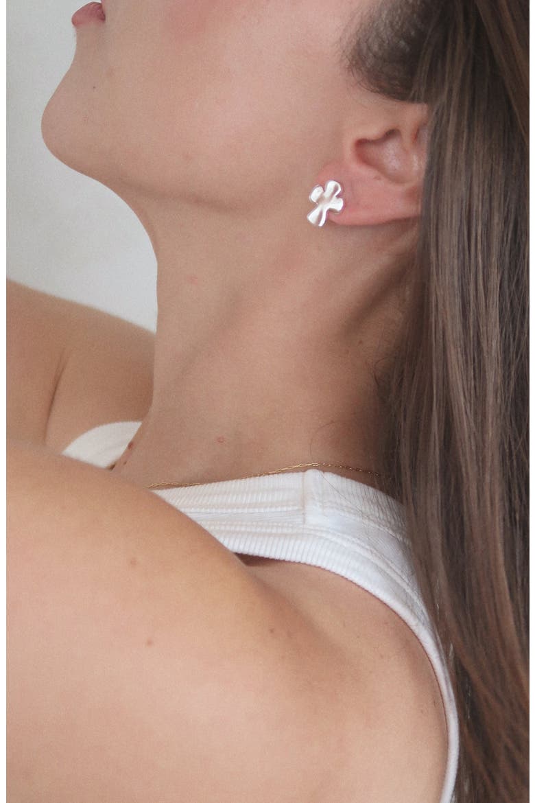 Haven Earrings, Alternate, color, Silver