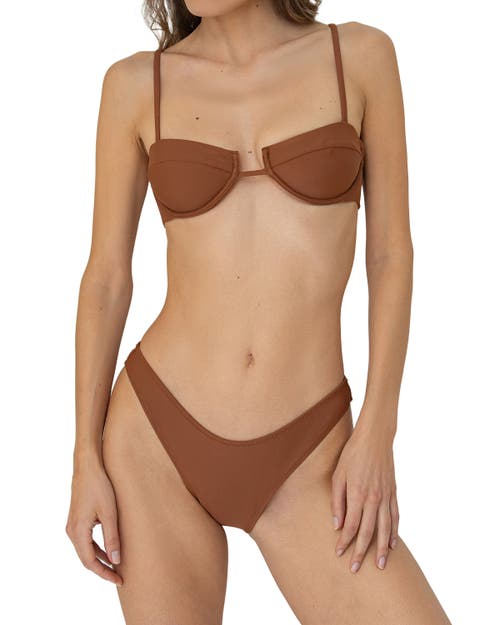 Bright Swimwear Lola Bottom In Brown