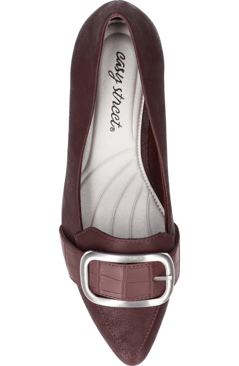 EASY STREET Amber Pointed Toe Pump, Alternate, color, Burgundy Matte