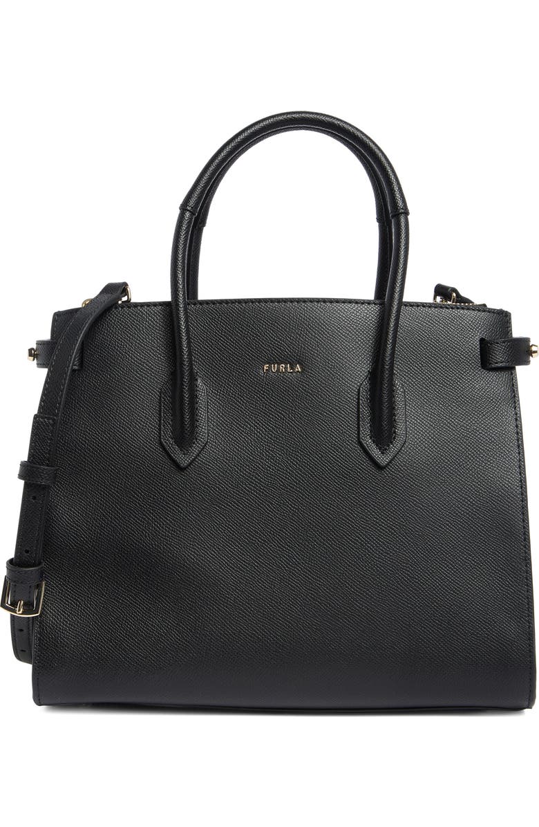 Furla Gardenia Tote Bag, Main, color, Nero