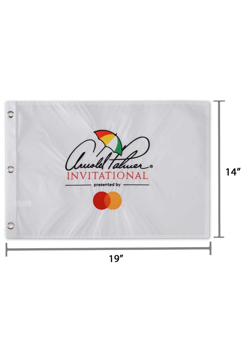 White Arnold Palmer Invitational 14" x 19" Embroidered Pin Flag, Alternate, color, White