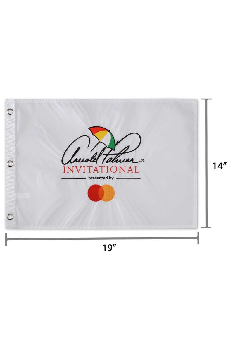 TOURNAMENT SOLUTIONS White Arnold Palmer Invitational 14" x 19" Embroidered Pin Flag, Alternate, color, 