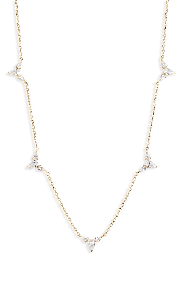 Electric Picks Foil Necklace, Main, color, Gold