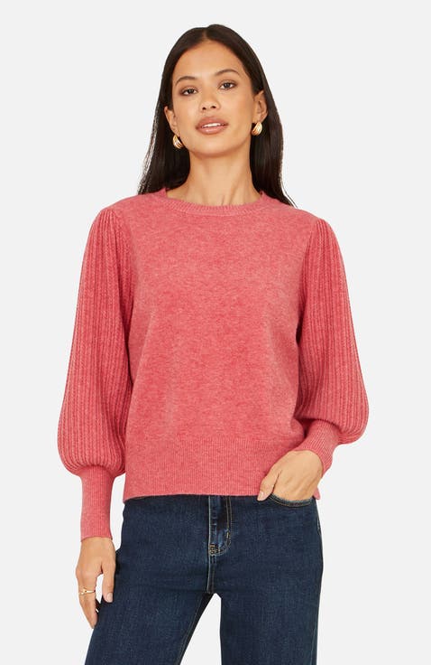 Knitted Balloon Sleeve Jumper