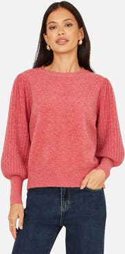 Yumi Knitted Balloon Sleeve Jumper