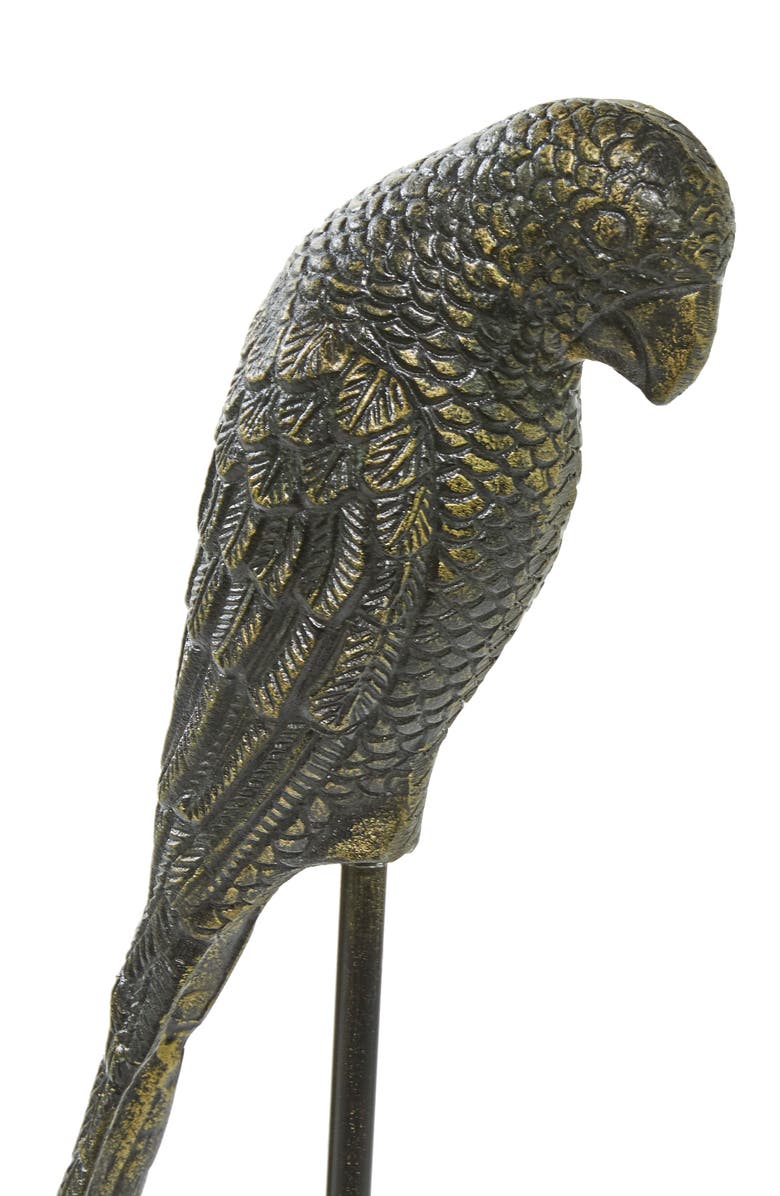 VIVIAN LUNE HOME Black Aluminum Bird Sculpture - Set of 2, Alternate, color, 
