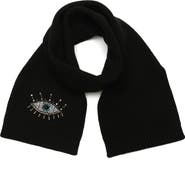 Kurt Geiger London Evil Eye Crystal Embellished Scarf