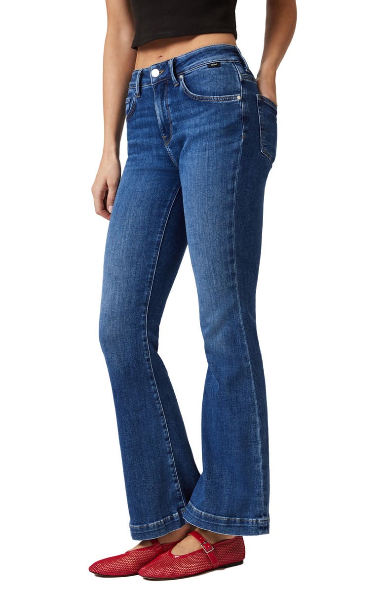 Mavi Jeans Sydney Flare Jeans, Alternate, color, Dark Brushed Feather