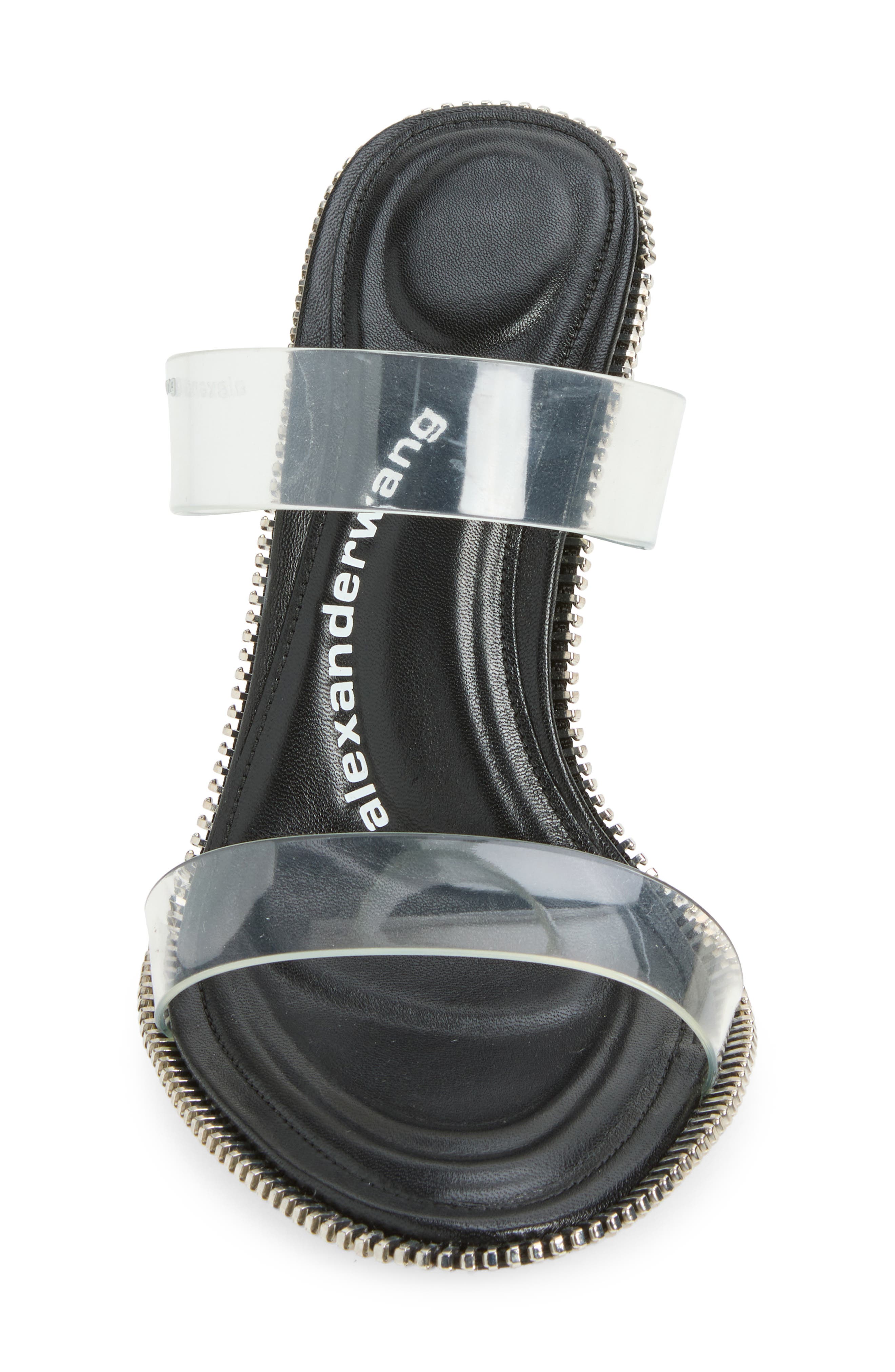 Nova Zipper Sandal, Alternate, color, BLACK