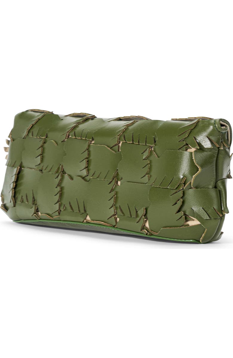STAUD Leaf Leather Clutch, Alternate, color, Leaf