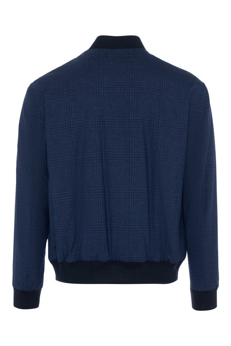 Bomber Jacket, Alternate, color, NAVY PLAID
