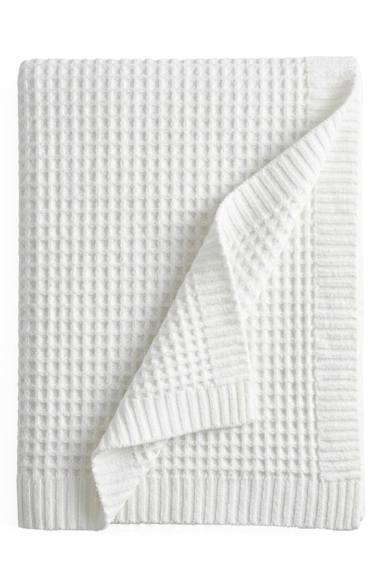 Sunday Citizen Snug Waffle Knit Throw, Main, color, 