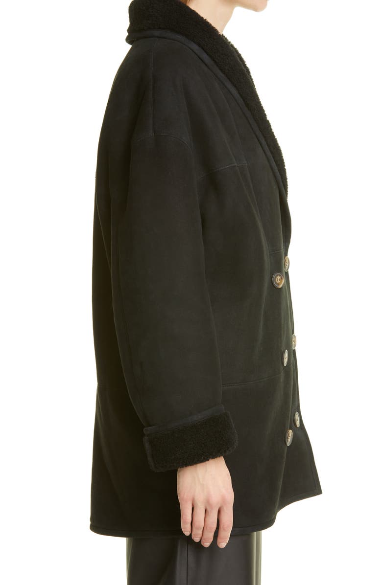 LOULOU DE SAISON Loulou Studio Cebu Genuine Shearling Lined Suede Jacket, Alternate, color, 