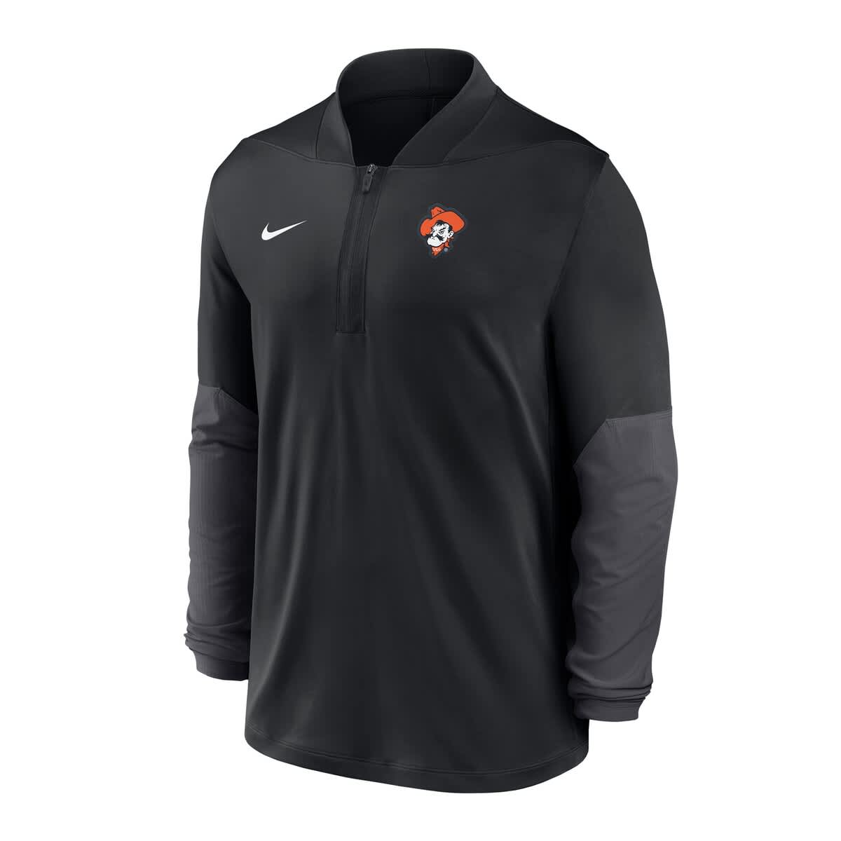 Men's Nike  Black Oklahoma State Cowboys Dri-FIT Half-Zip Pullover - image 2