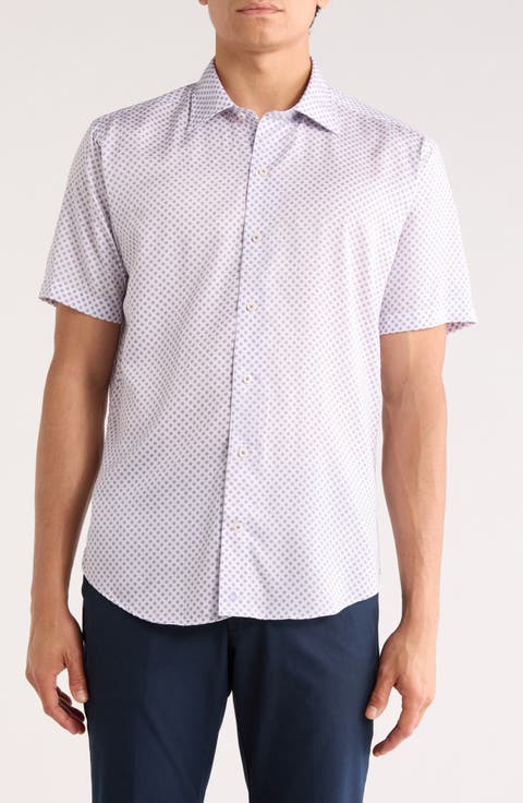 Neat Print Short Sleeve Shirt