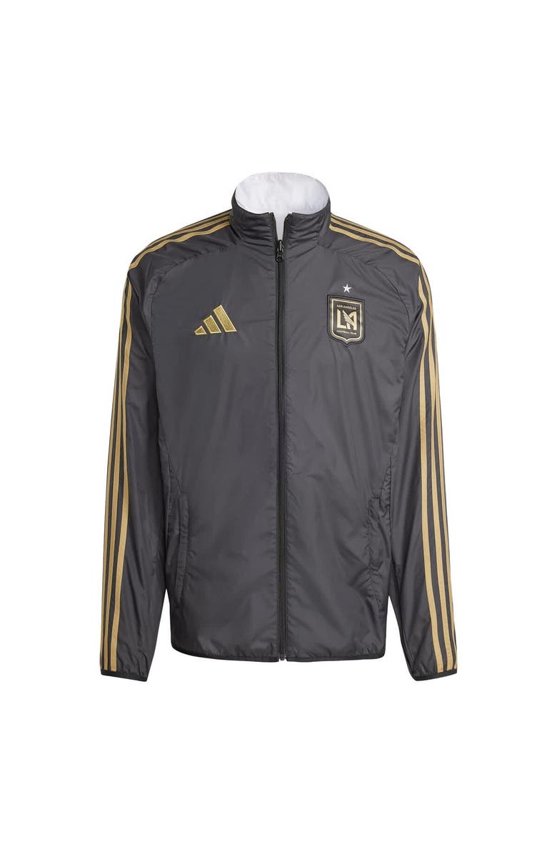adidas Men's adidas Black/White LAFC 2025 Anthem Reversible Full-Zip Jacket, Main, color, Black