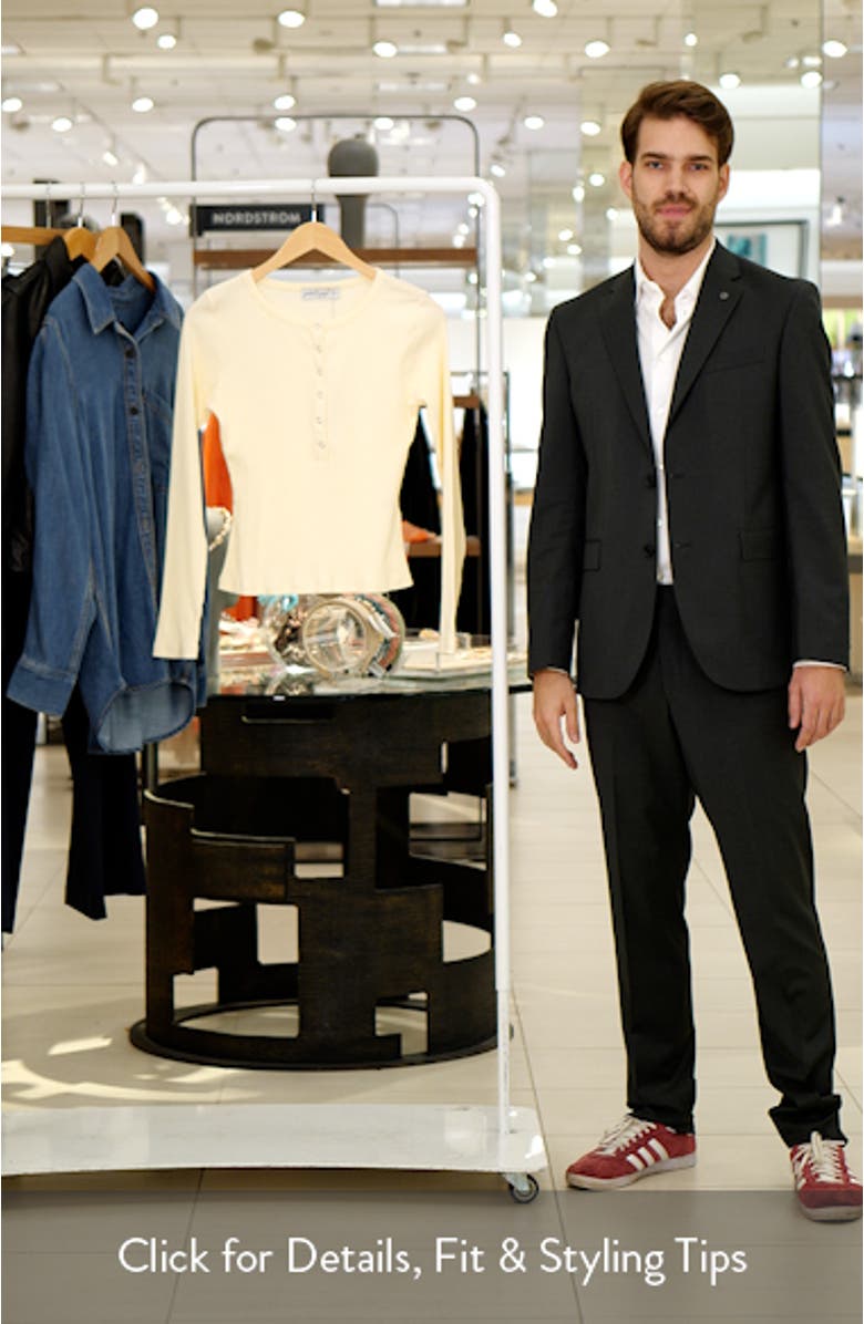 Dio Crop Rib Henley Top, sales video thumbnail