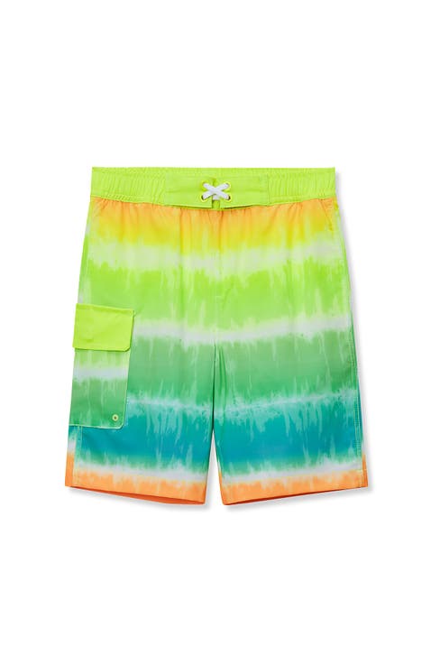 Boys Chlorine Resistant Cargo Long Board Short