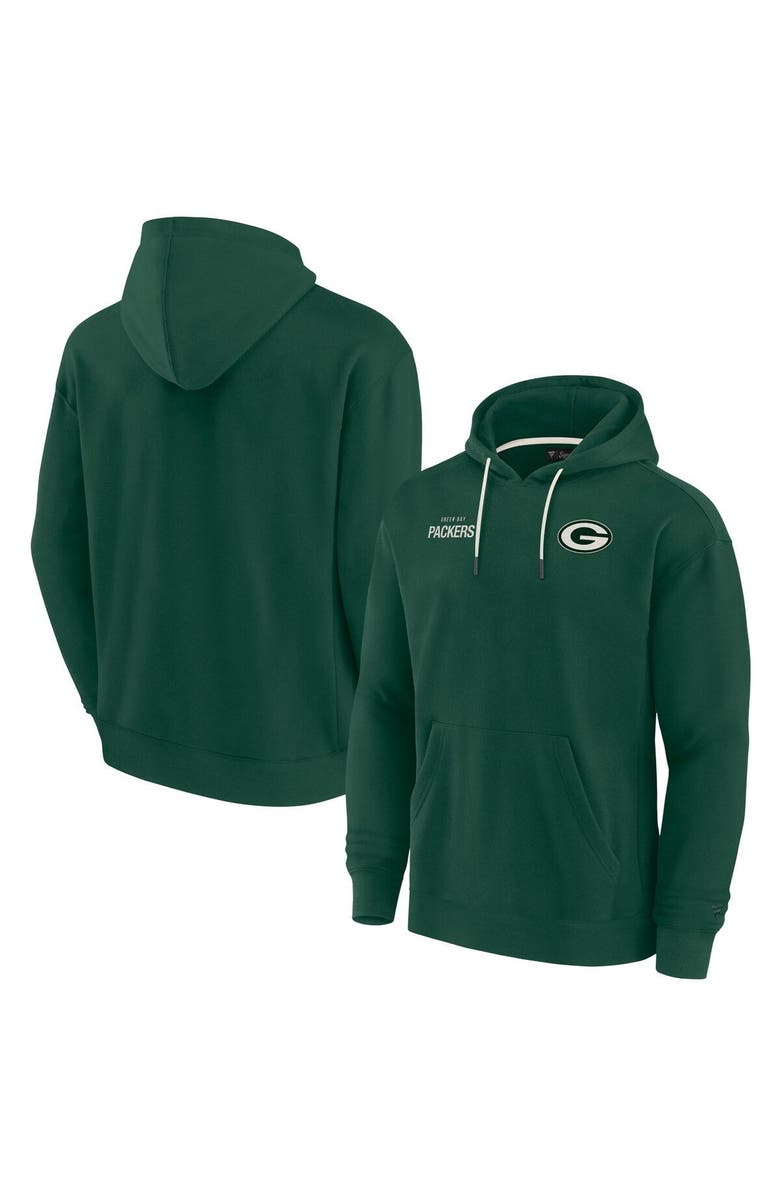 Fanatics Signature Unisex Fanatics Signature Green Green Bay Packers Elements Super Soft Fleece Pullover Hoodie, Main, color, Green
