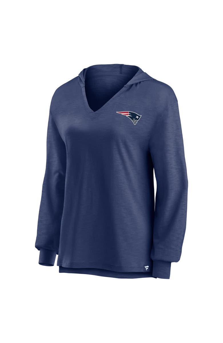 FANATICS Women's Fanatics Navy New England Patriots Jumper V-Neck Pullover Hoodie, Alternate, color, Navy