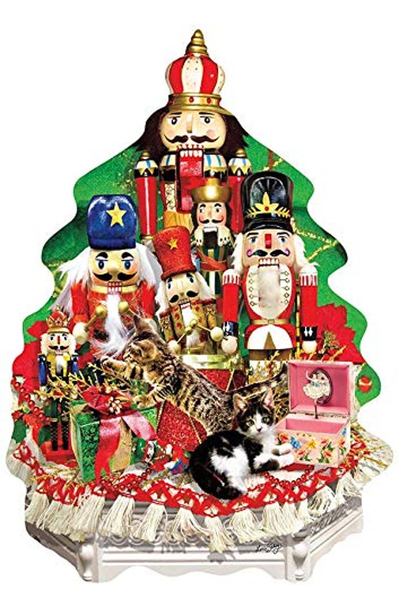 Sunsout A Nutcracker Christmas 1000 piece Jigsaw Puzzle for Adults Special Shape, Alternate, color, Multicolor