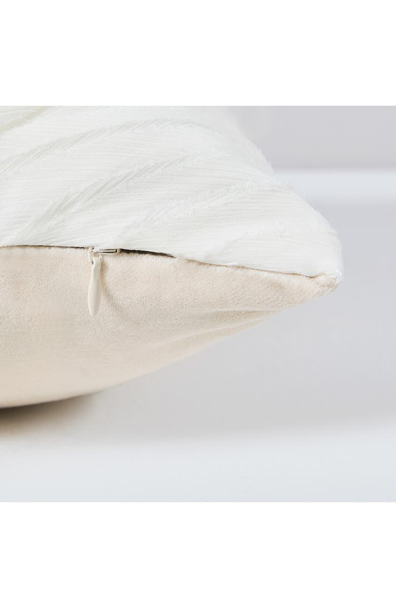 Chuks Collins x Lush Decor Veils Pillow Cover, Alternate, color, Cream