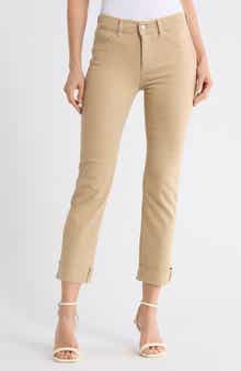 DL1961 Mara Cuffed Raw Hem Mid Rise Ankle Straight Leg Jeans