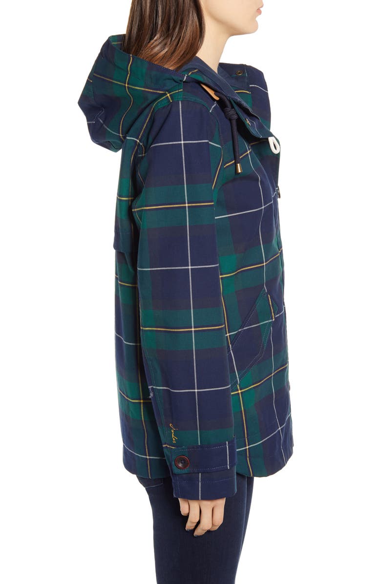 Joules Right as Rain Print Waterproof Hooded Jacket, Alternate, color,