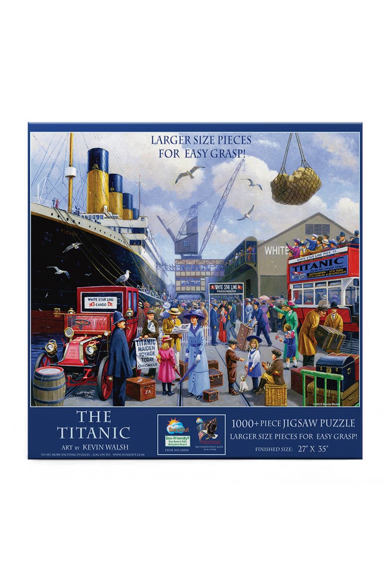 The Titanic 1000 piece Jigsaw Puzzle for Adults Large Pieces, Alternate, color, Multicolor