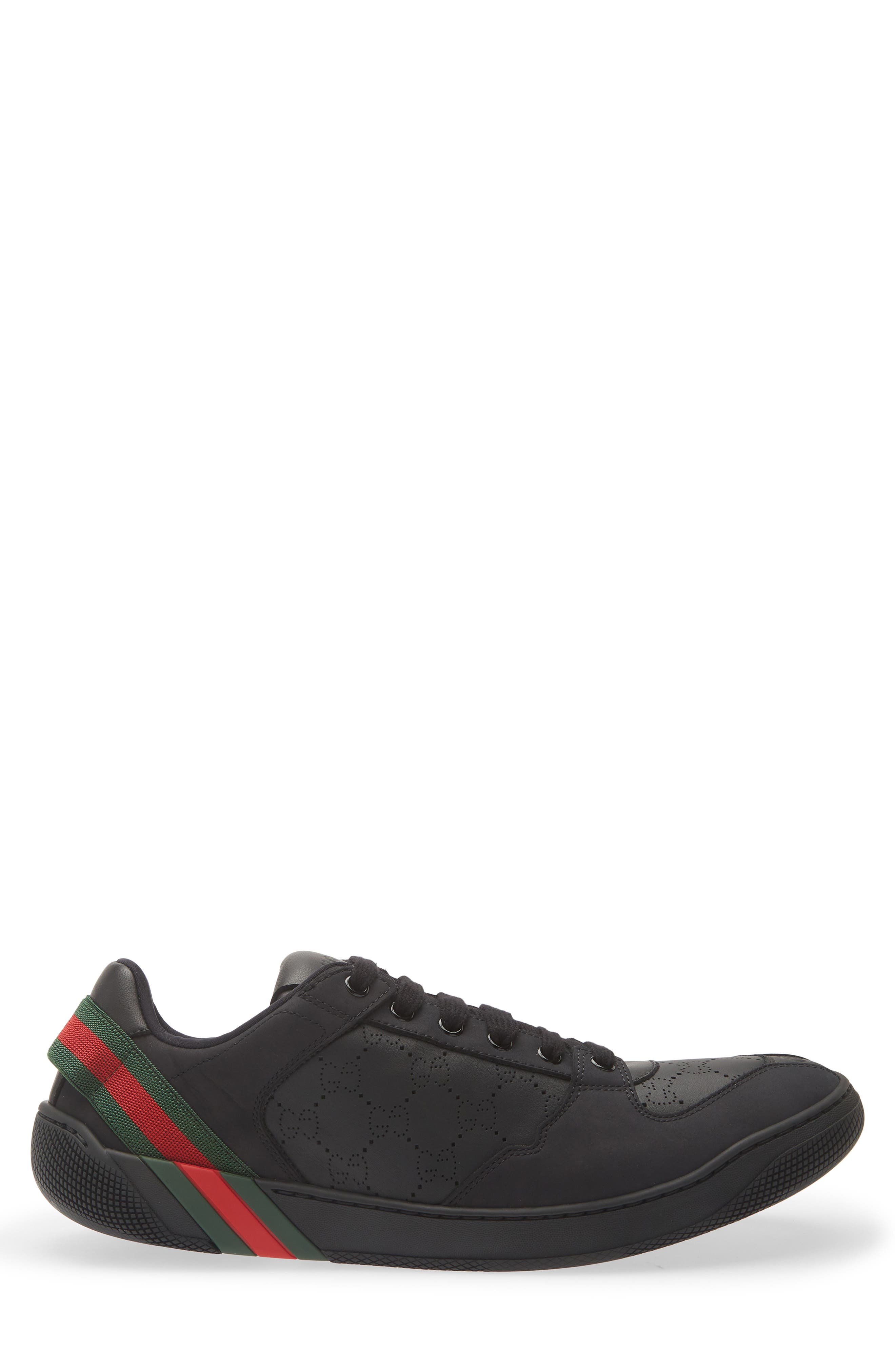 Screener 3.0 Leather Low Top Sneaker, Alternate, color, BLAC/BLA/BLA/BLA/VRV