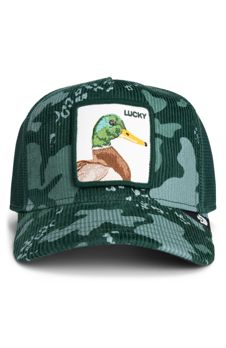 Goorin Bros. Duck Embroidered Patch Trucker Hat, Alternate, color, Guard