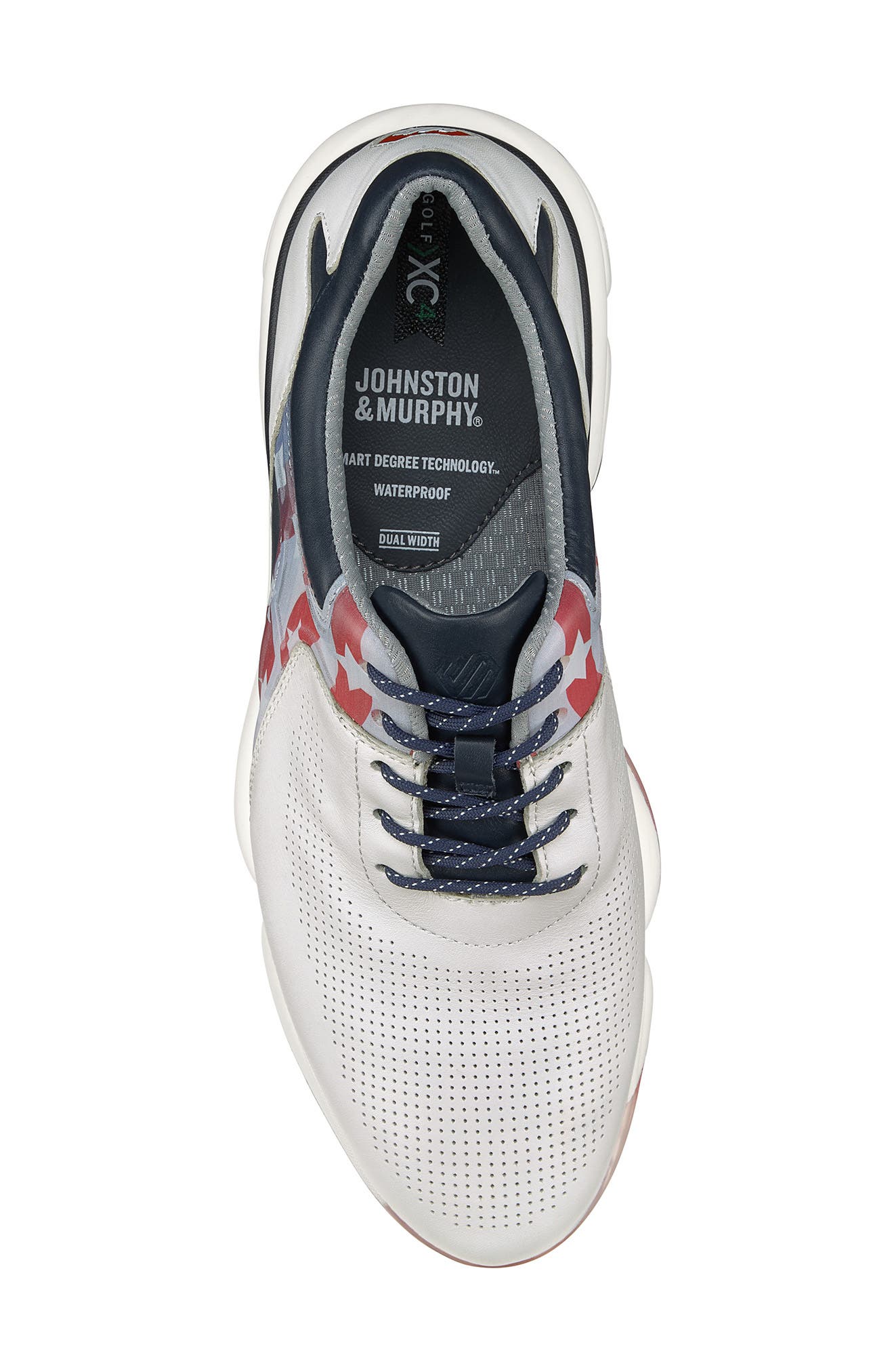 Johnston & Murphy XC4<sup>®</sup> GT2-Luxe Waterproof Golf Shoe, Alternate, color, 