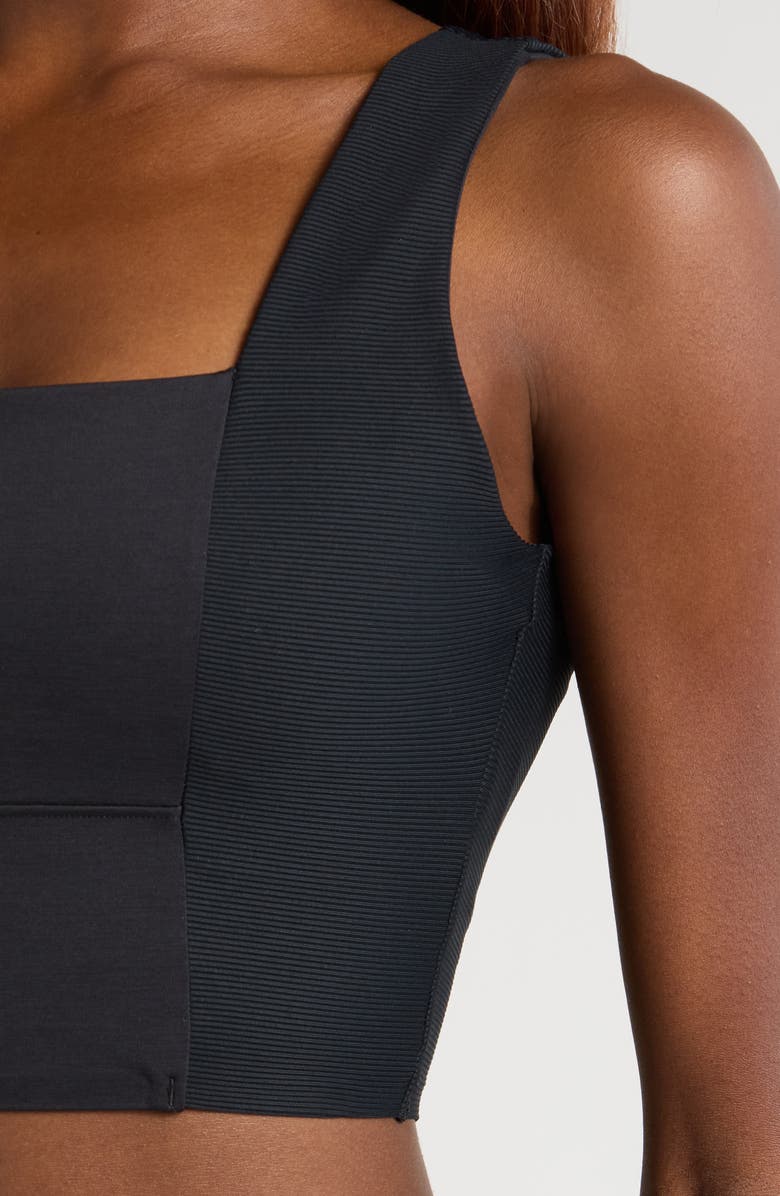 TravisMathew Moveknit Sport Crop Tank, Alternate, color, Heather Black