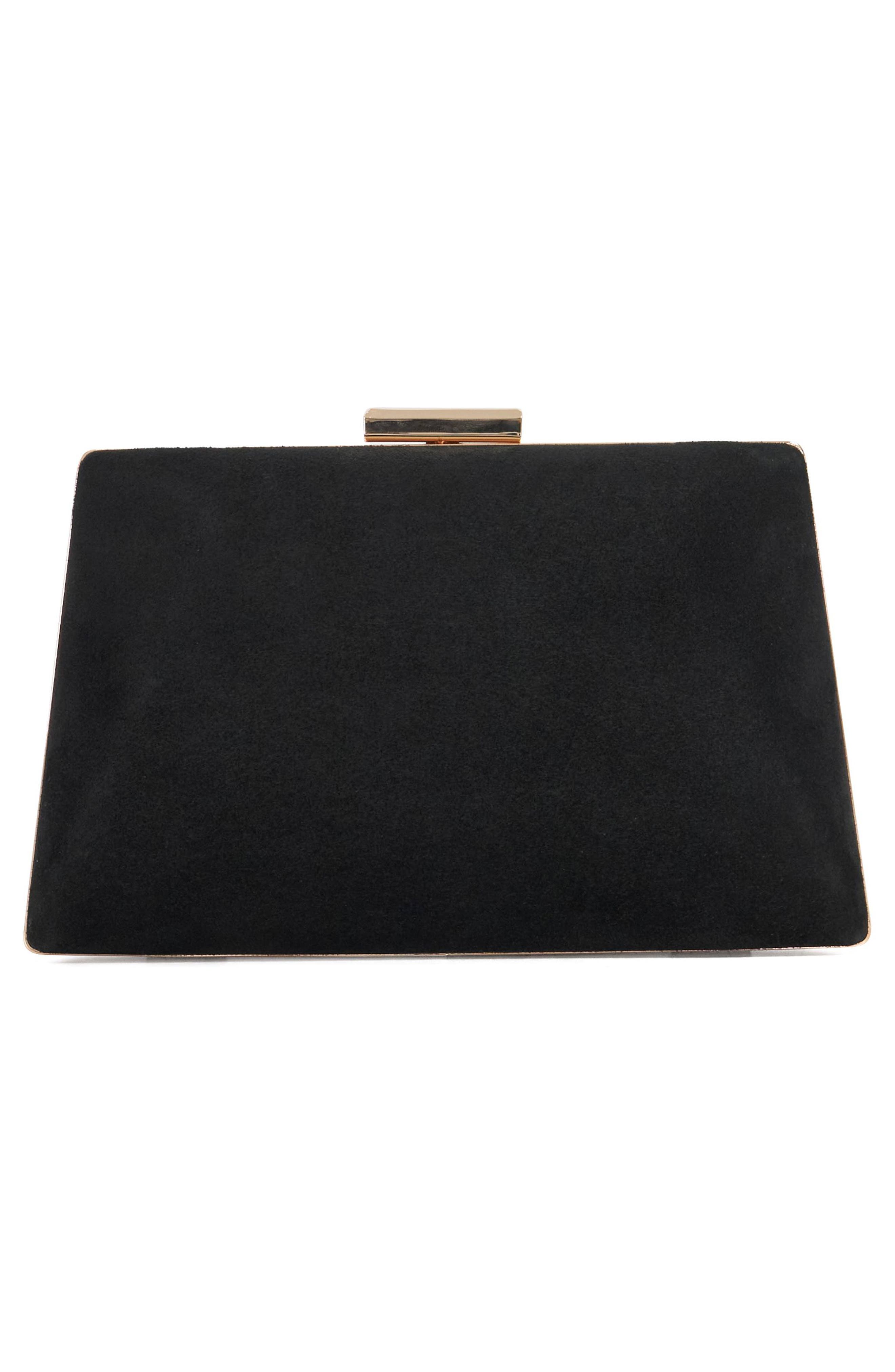 Dune London Bellaria Frame Clutch, Alternate, color, Black