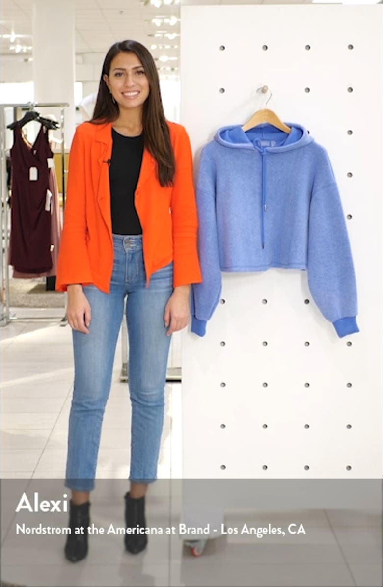 Plush Crop Hoodie, sales video thumbnail