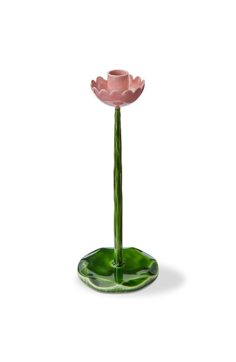 tag Flor Taper Holder Lg Multi Enamel Iron Spring, Main, color, Green