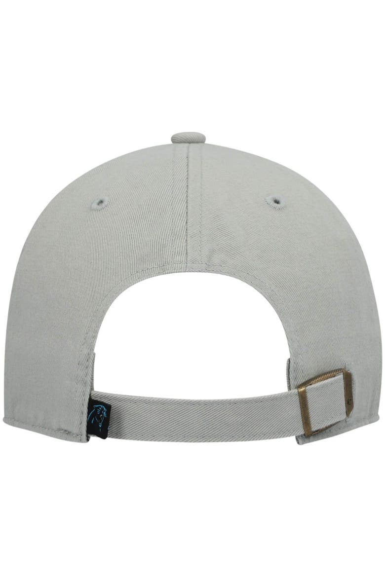 Men's '47 Gray Carolina Panthers Clean Up Adjustable Hat, Alternate, color, Gray