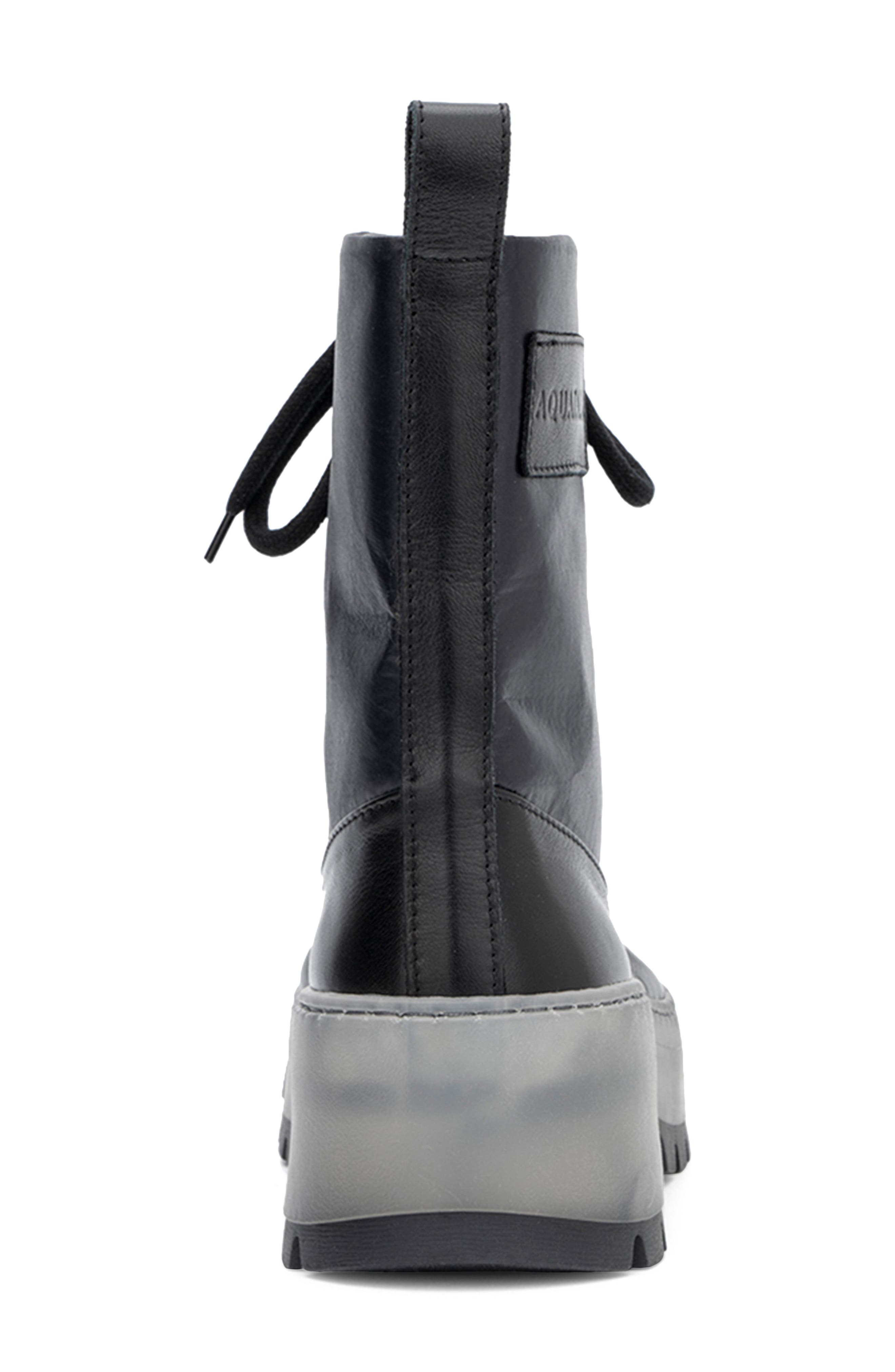 Aquatalia Aisa Weatherproof Combat Boot, Alternate, color, Black