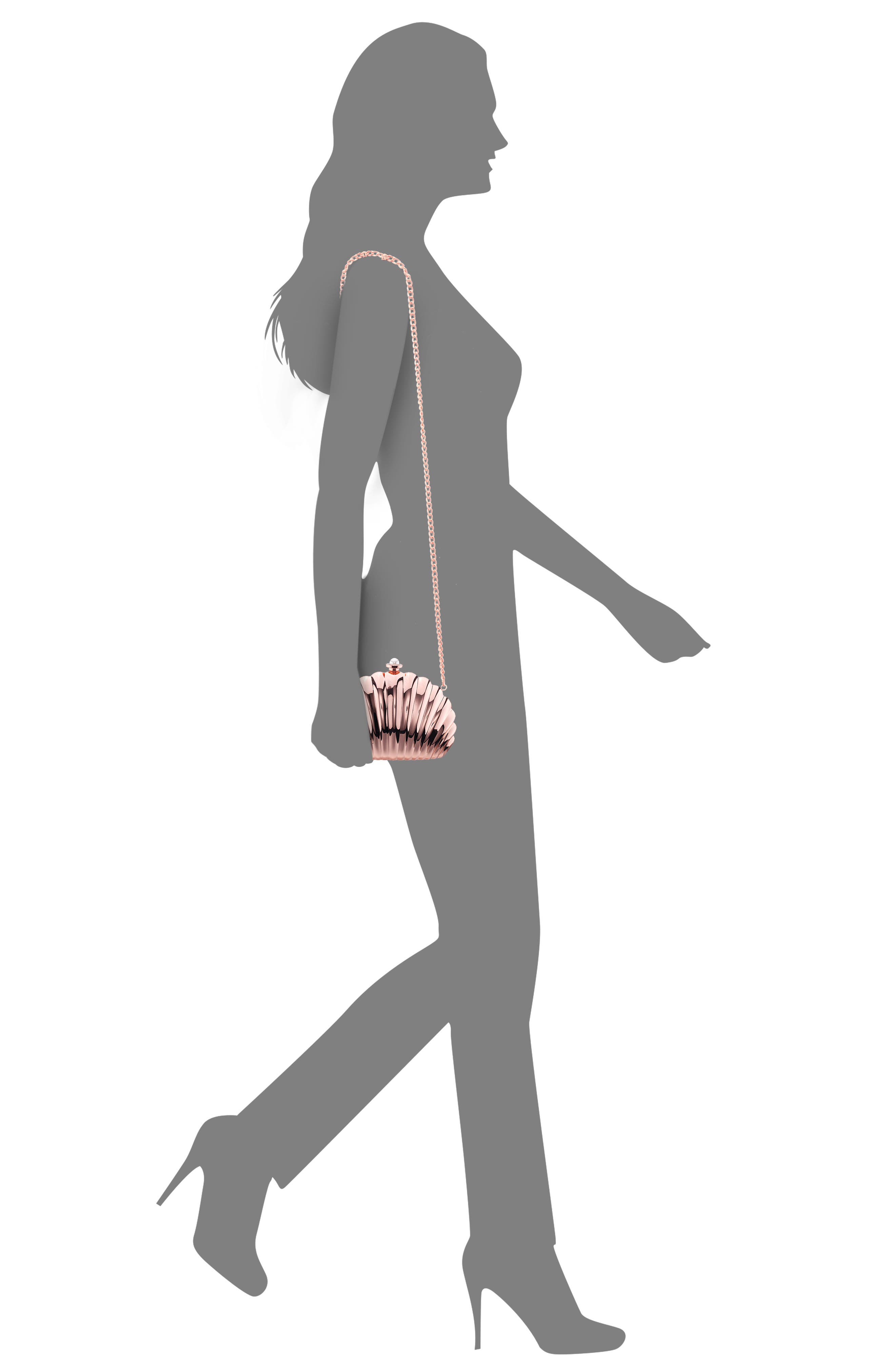 Nina Mariam Shell Clutch, Alternate, color, 