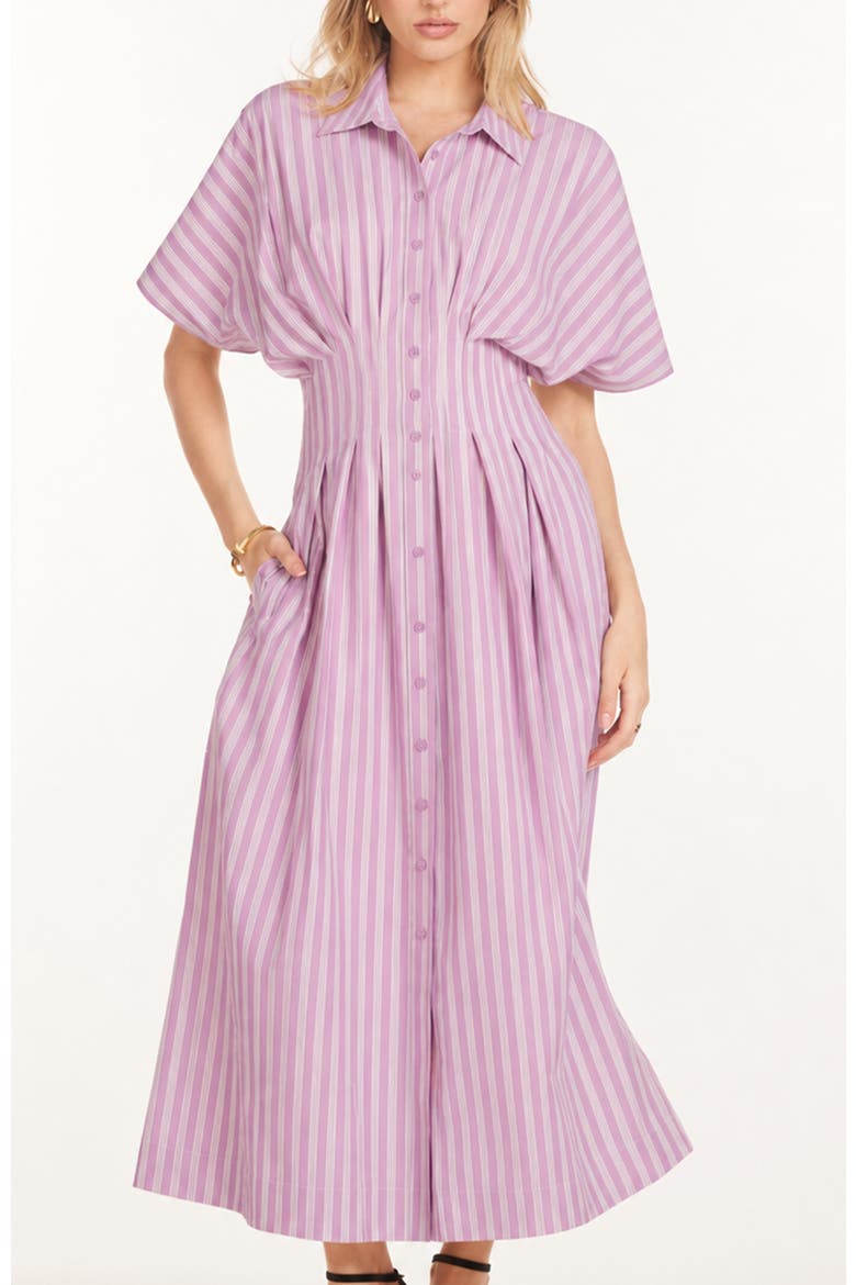 Maude Midi Dress, Main, color, Petal Stripe