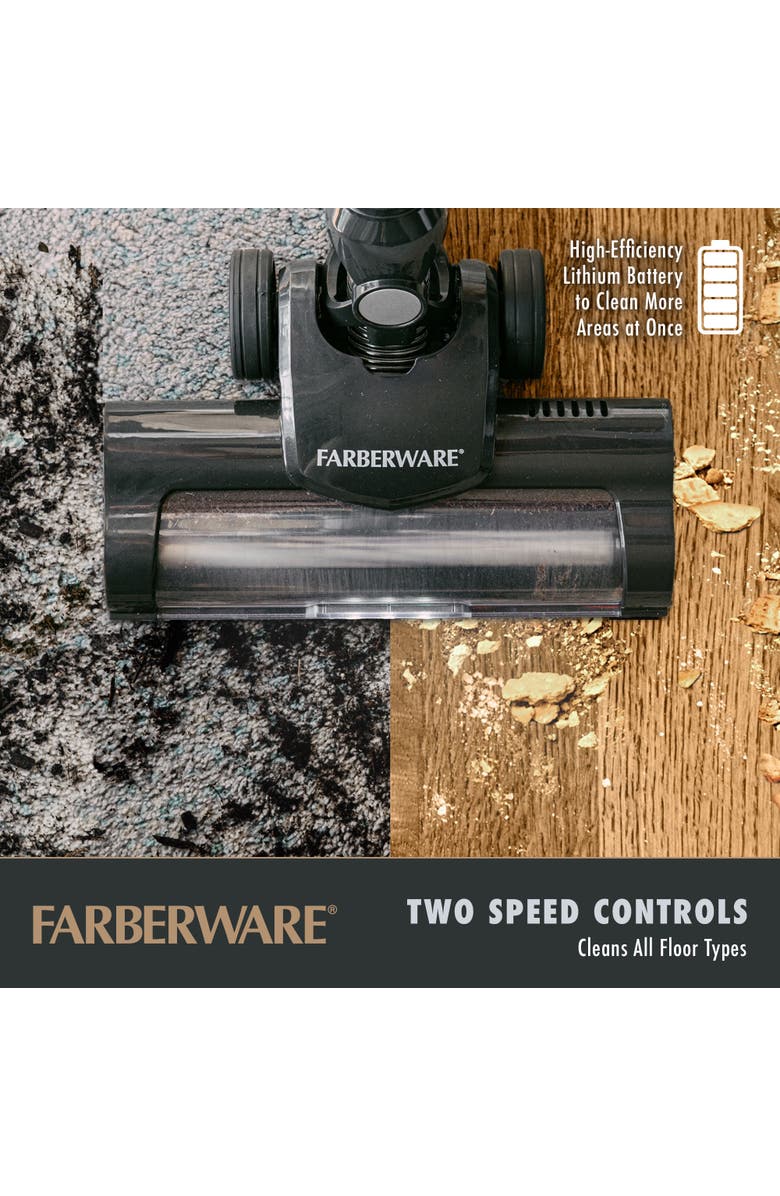 FARBERWARE Cordless Pro Stick Vacuum Cleaner, Alternate, color, Black