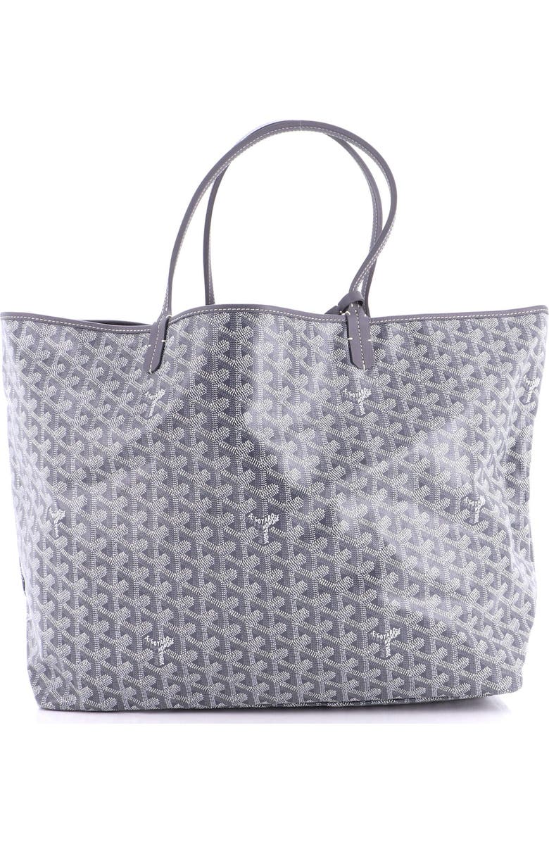 Pre-Owned Goyard Saint Louis Tote Coated Canvas GM, Main, color, Gray