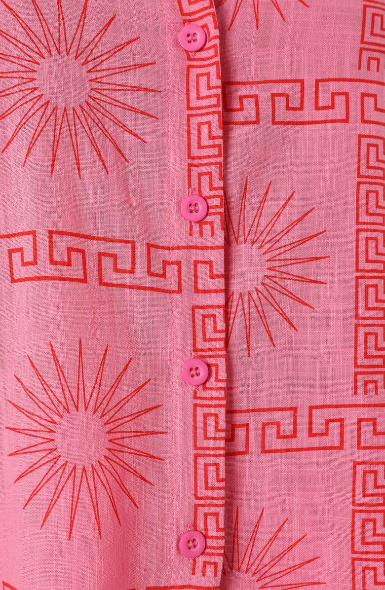 Petal & Pup Penny Cotton Button-Up Shirt & Shorts Set, Alternate, color, 